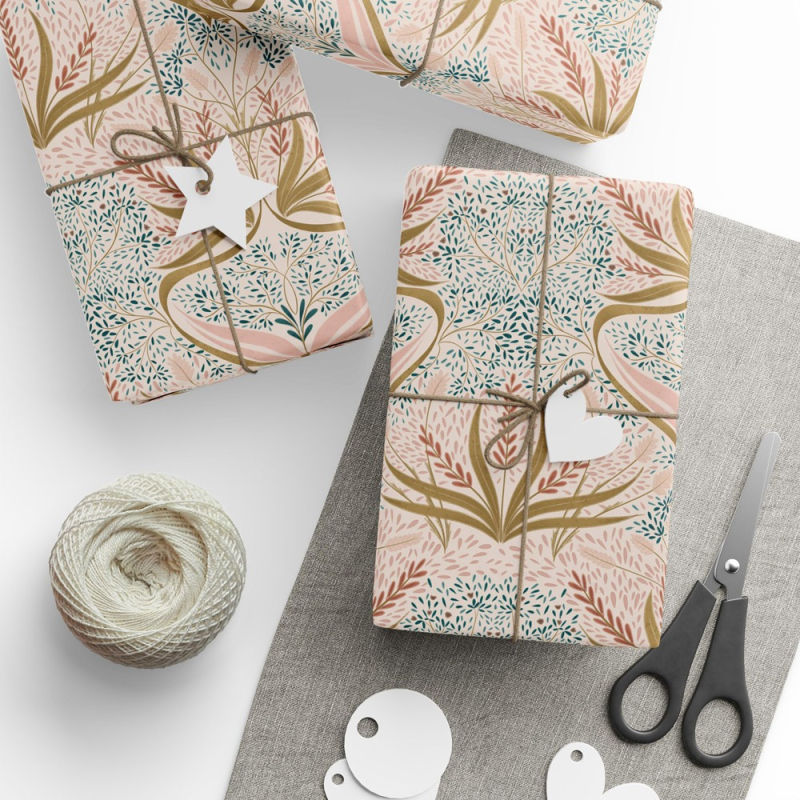 Boho Rose Quartz Gift Wrap