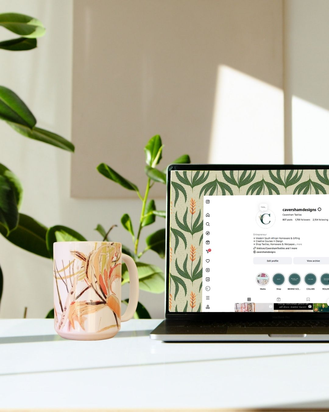 Caversham Design Mockups