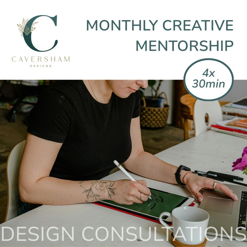 Monthly Creative Mentorship – 1:1 Design Mentoring